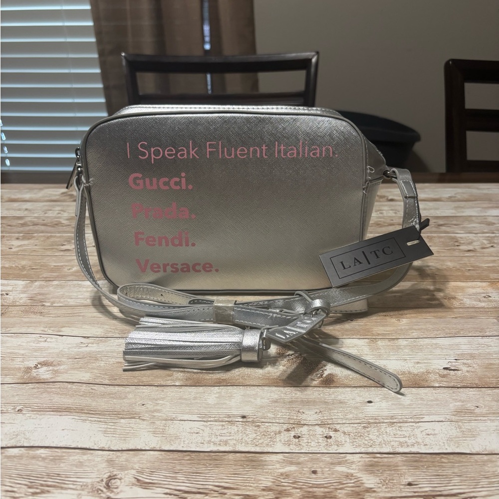 New Silver Crossbody Bag || LA TC